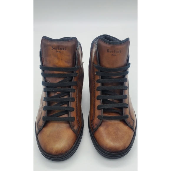 SOLD! Berluti Scritto Sneakers Venezia US 9 UK 8 - Picture 5 of 12